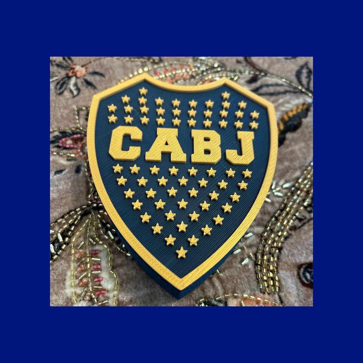 Boca Juniors Shield 3D Printed Trinket Box | CABJ Soccer Fan Gift