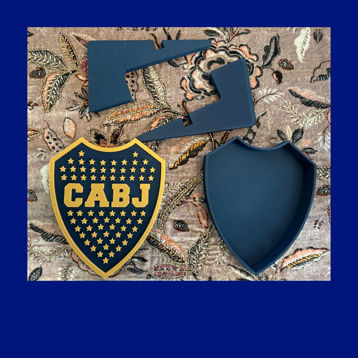Boca Juniors Shield 3D Printed Trinket Box | CABJ Soccer Fan Gift