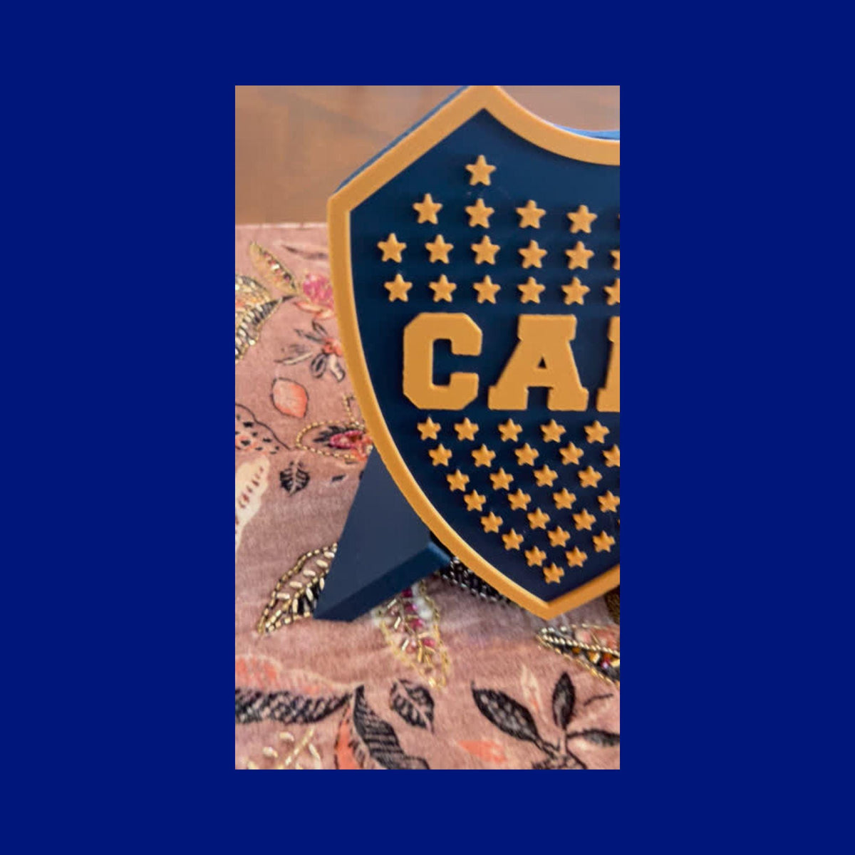Boca Juniors Shield 3D Printed Trinket Box | CABJ Soccer Fan Gift