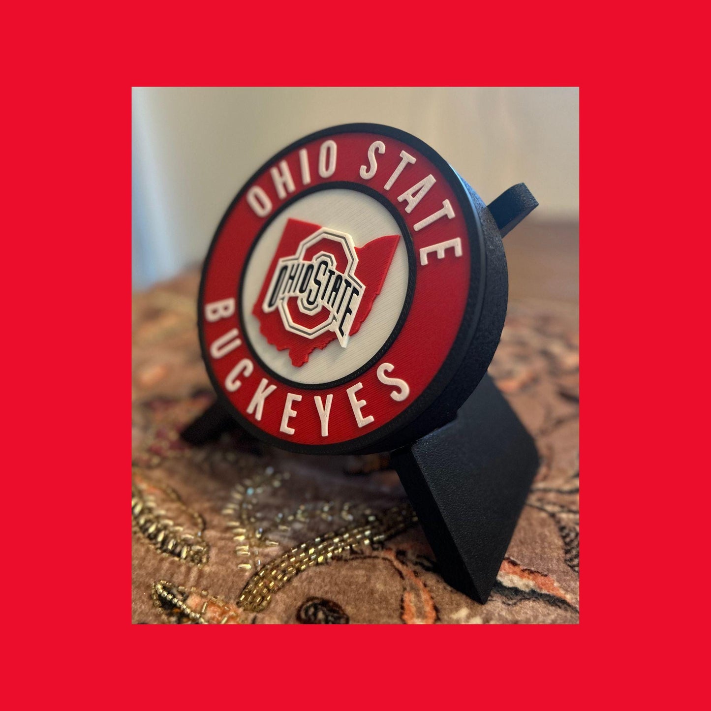 Ohio State Buckeyes 3D Printed Storage Box