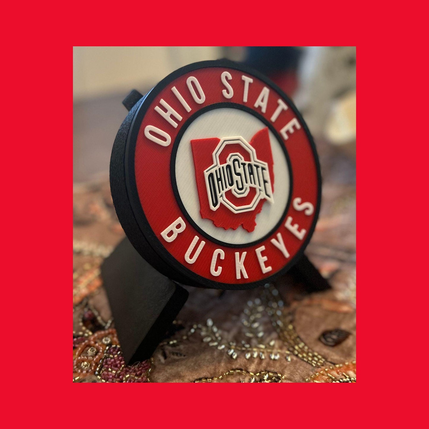 Ohio State Buckeyes 3D Printed Storage Box