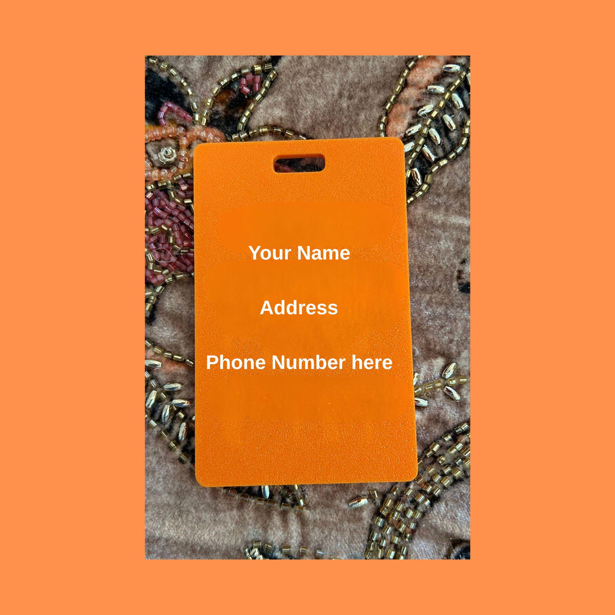 Miami Hurricanes Personalized Luggage Tags | 3D Printed Travel Set