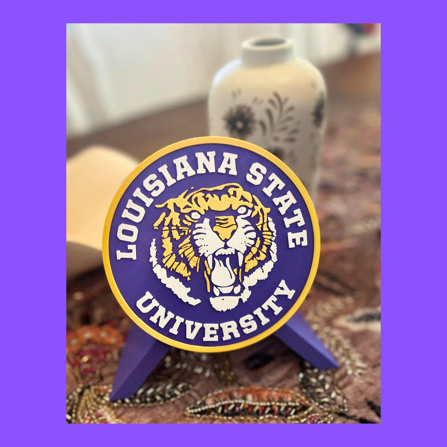 LSU Tigers 3D Printed Storage Box