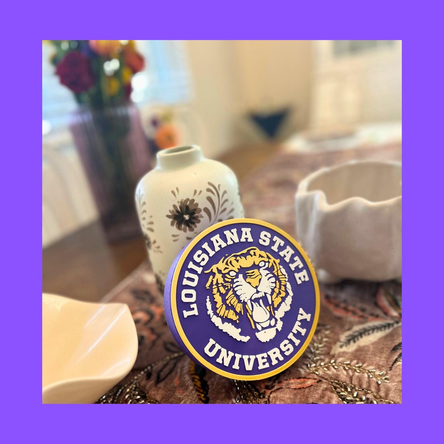 LSU Tigers 3D Printed Storage Box