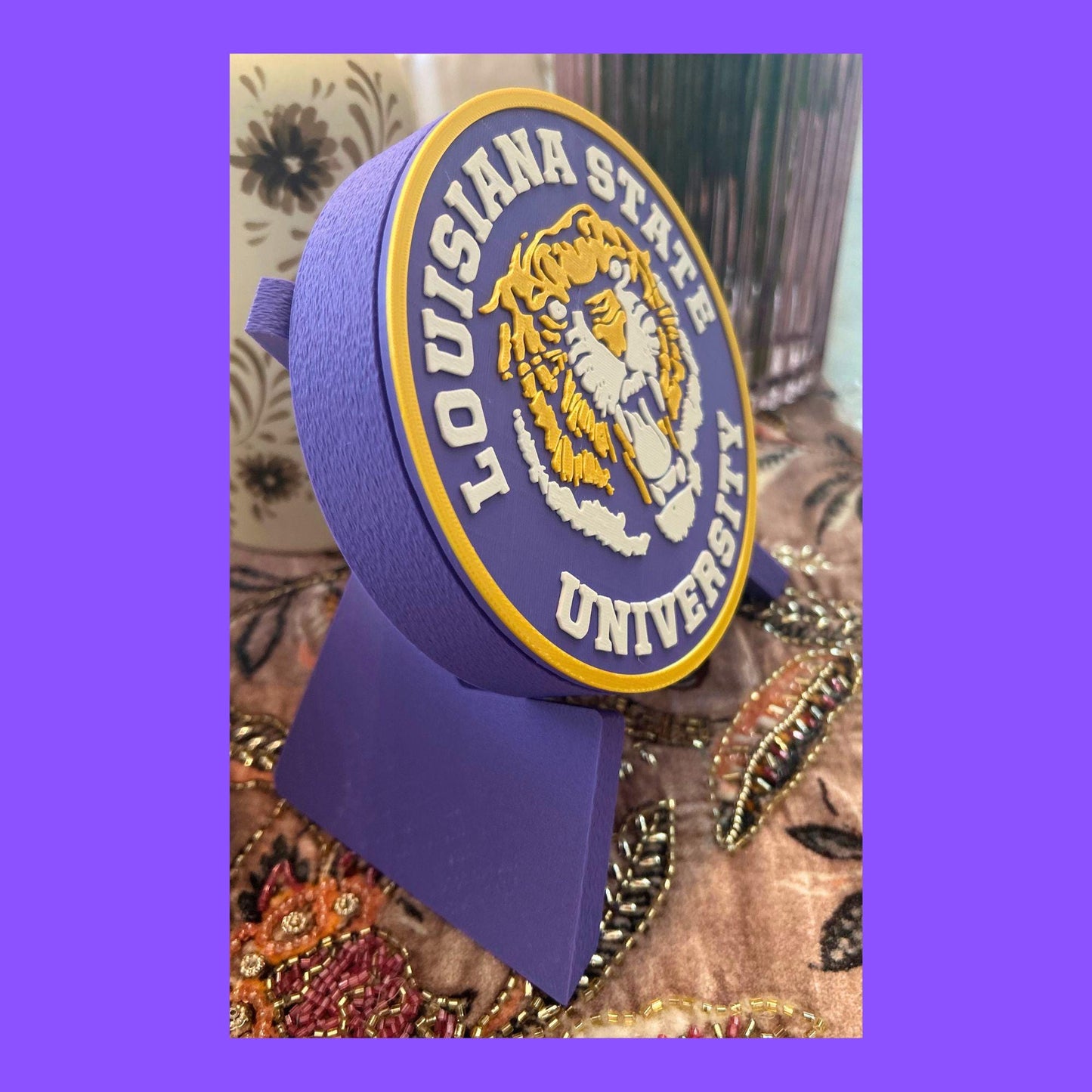 LSU Tigers 3D Printed Storage Box