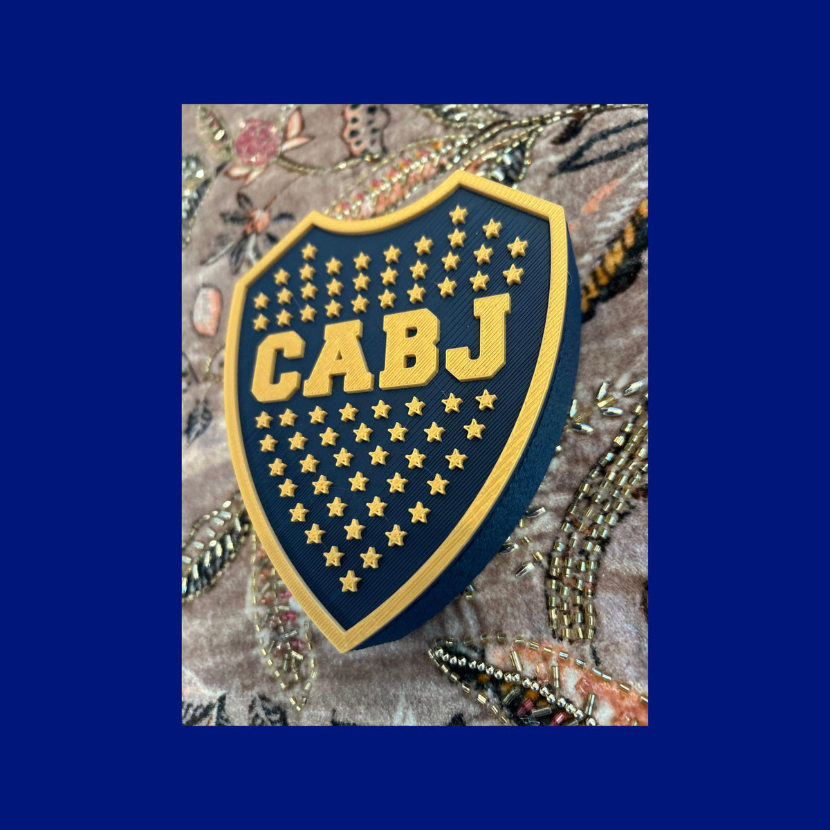 Boca Juniors Shield 3D Printed Trinket Box | CABJ Soccer Fan Gift
