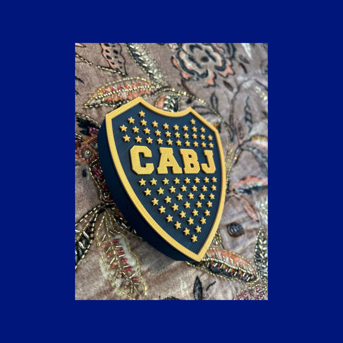 Boca Juniors Shield 3D Printed Trinket Box | CABJ Soccer Fan Gift