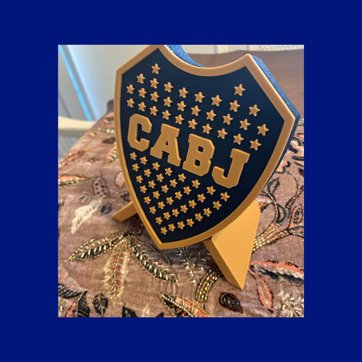 Boca Juniors Shield 3D Printed Trinket Box | CABJ Soccer Fan Gift