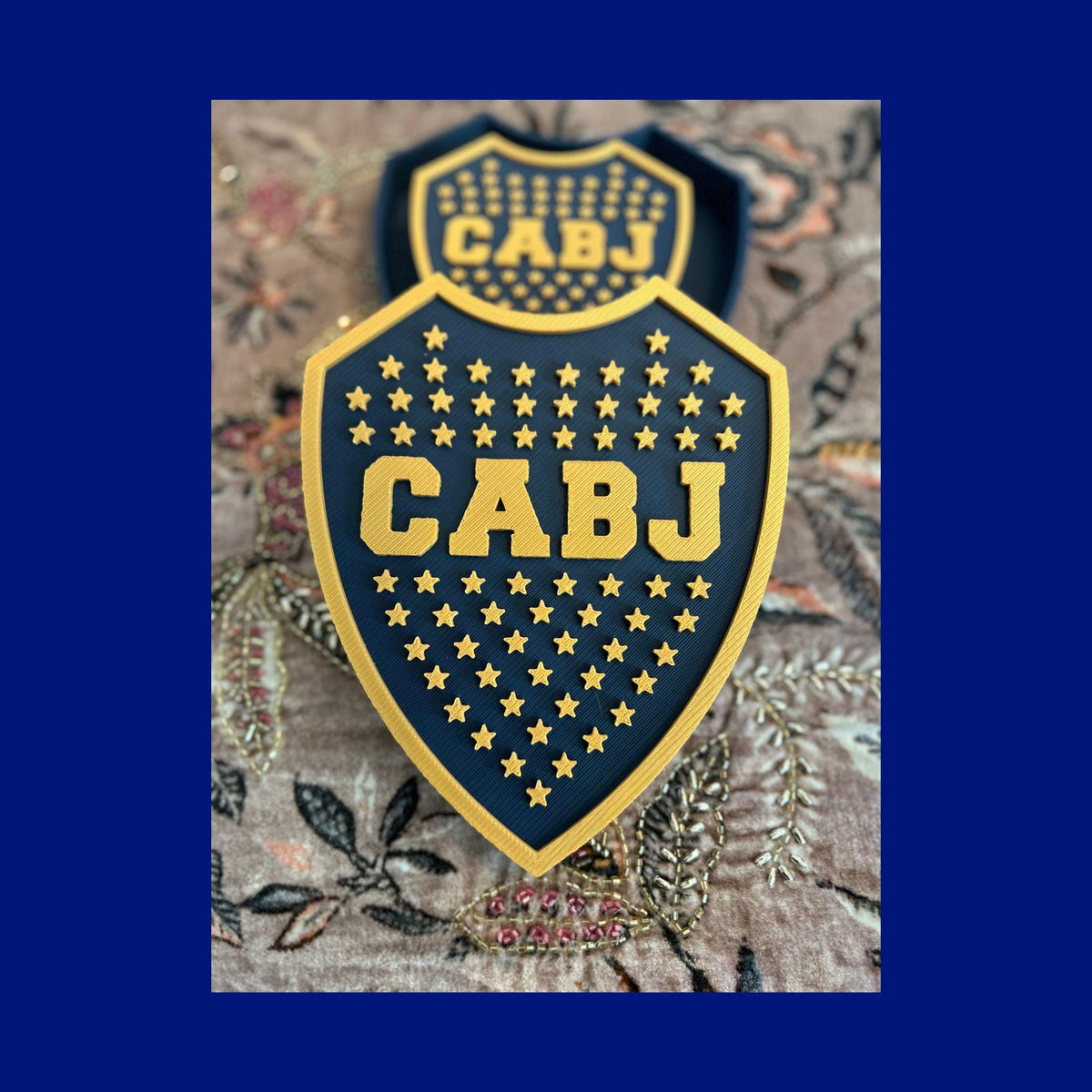 Boca Juniors Shield 3D Printed Trinket Box | CABJ Soccer Fan Gift
