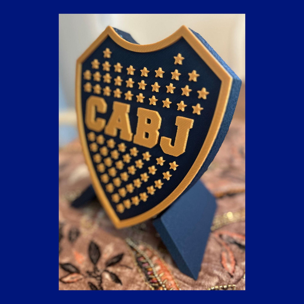 Boca Juniors Shield 3D Printed Trinket Box | CABJ Soccer Fan Gift