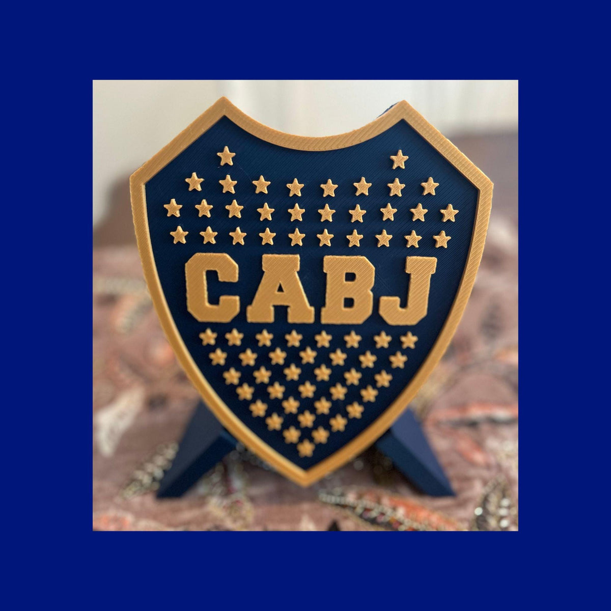 Boca Juniors Shield 3D Printed Trinket Box | CABJ Soccer Fan Gift