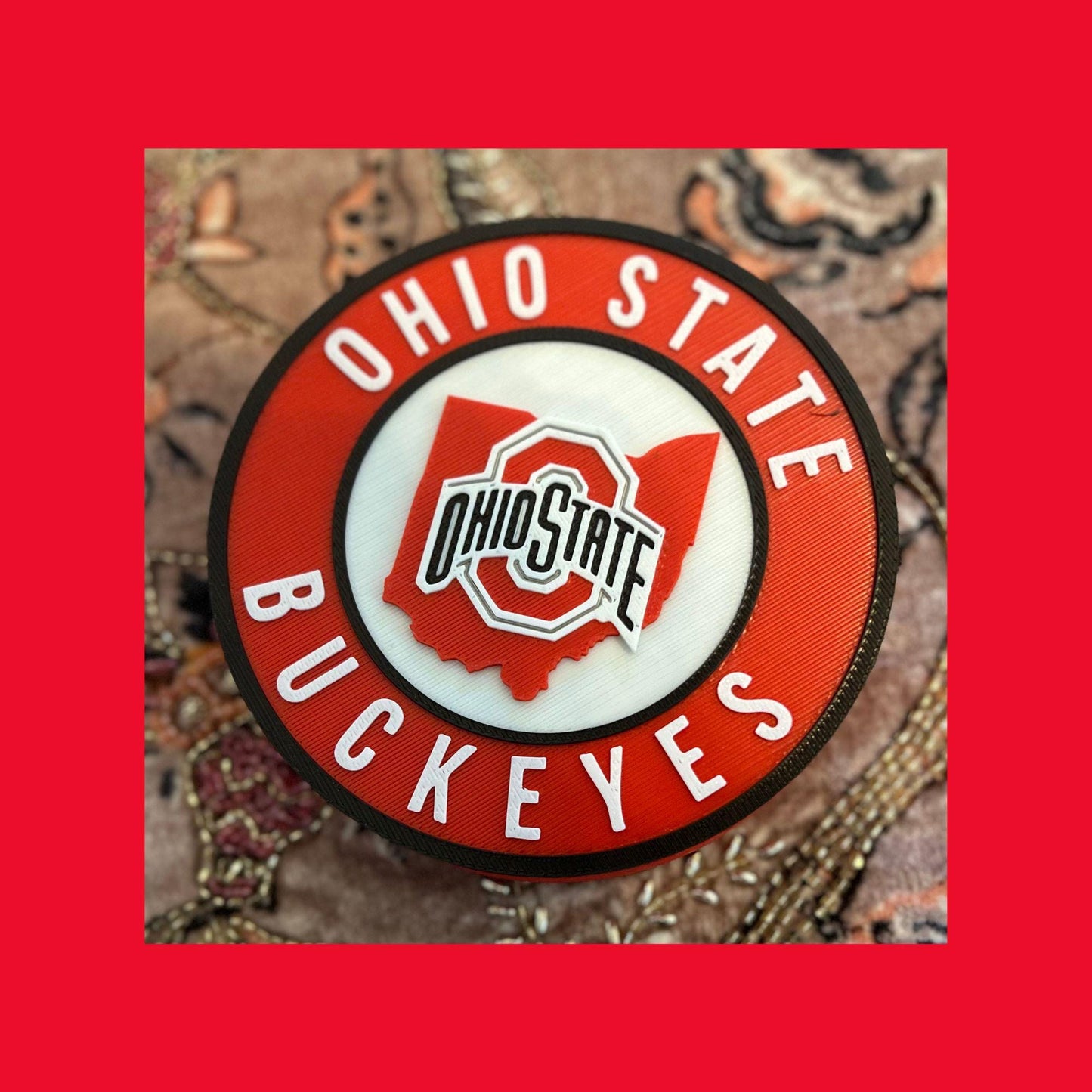 Ohio State Buckeyes 3D Printed Storage Box