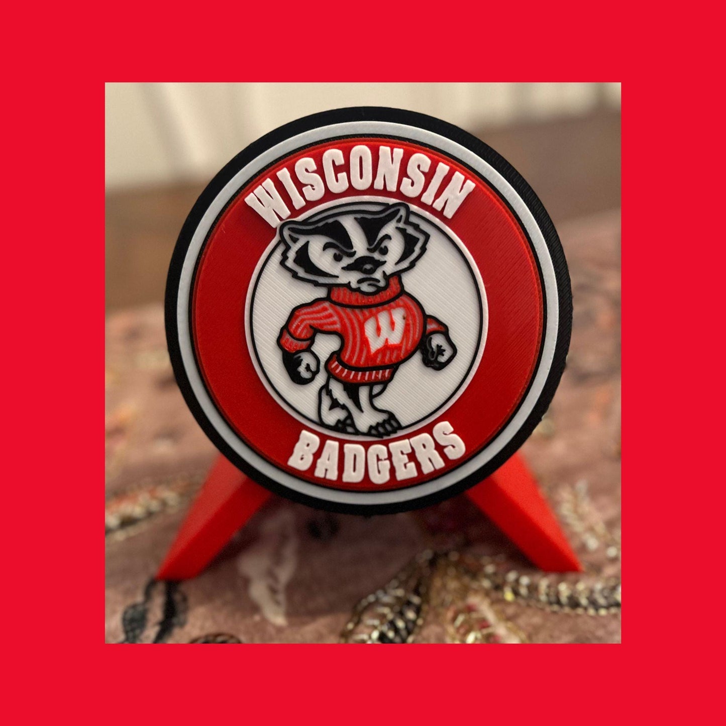 Wisconsin Badgers 3D Printed Storage Box