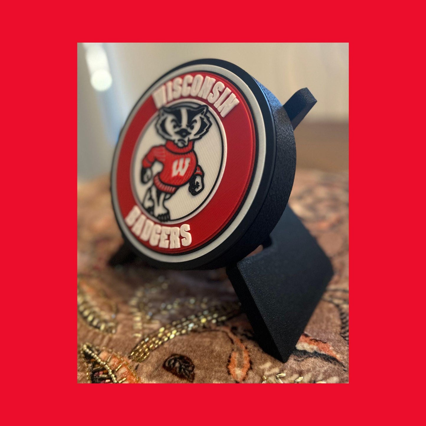 Wisconsin Badgers 3D Printed Storage Box