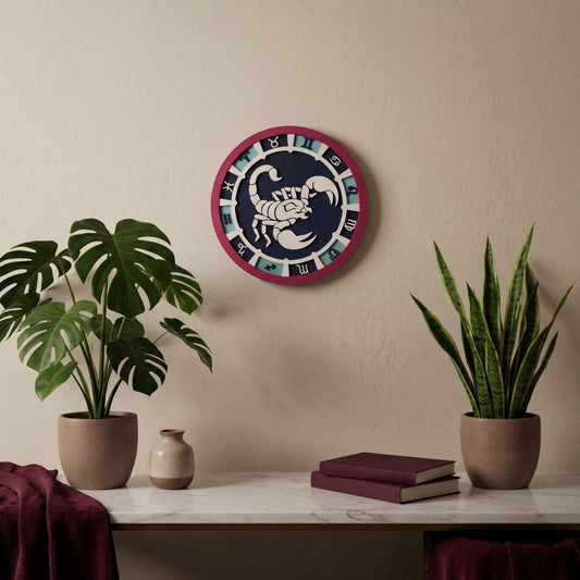 Scorpio Zodiac Medallion, 3D Celestial Wall Art, Astrology Decor (7.9 in)