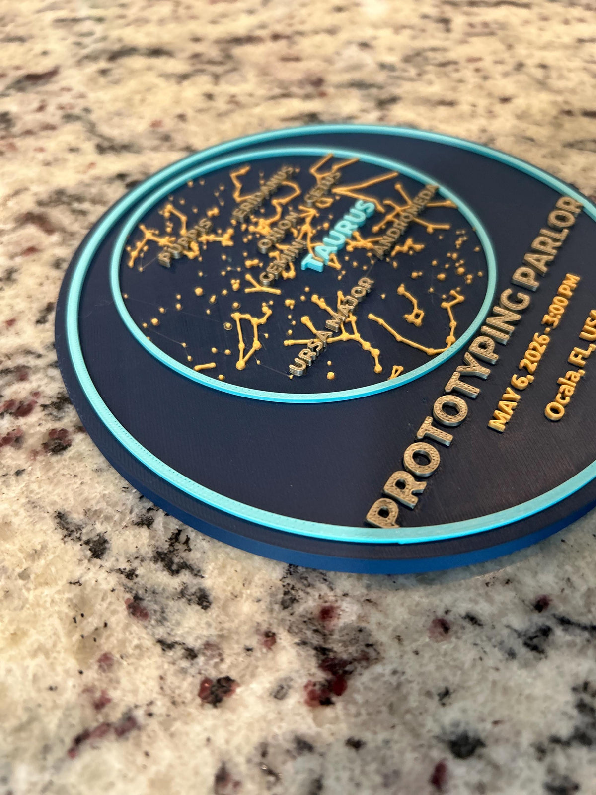 Custom Star Map, 3D Raised-Relief Night Sky Chart, Personalized Anniversary Keepsake