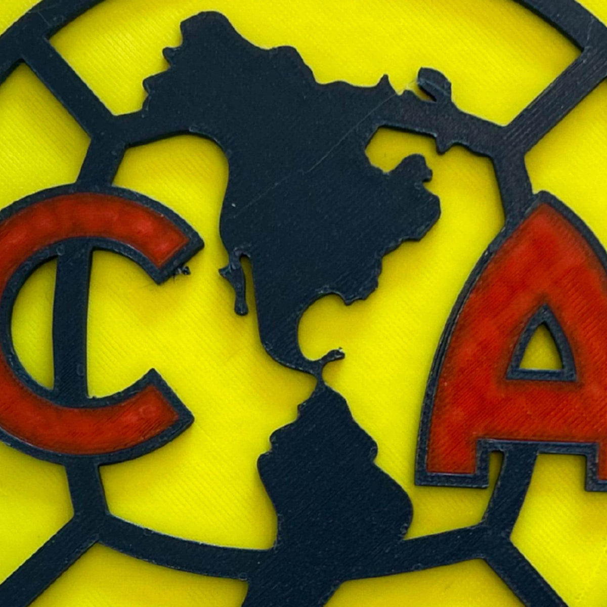 Club America 3D Cake Topper | Food-Grade PETG Badge (5.5 in)