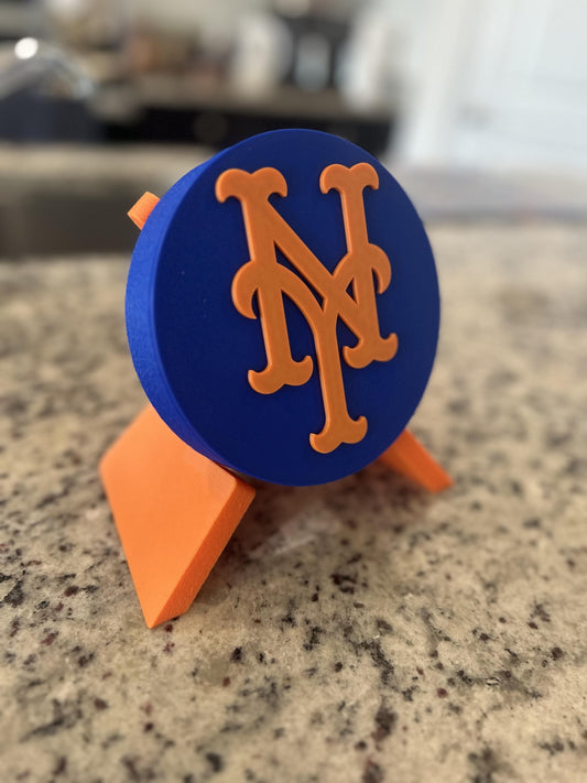 New York Mets 3D Printed Desk Display | Stash Box, Home Plate, Fan Cave Decor