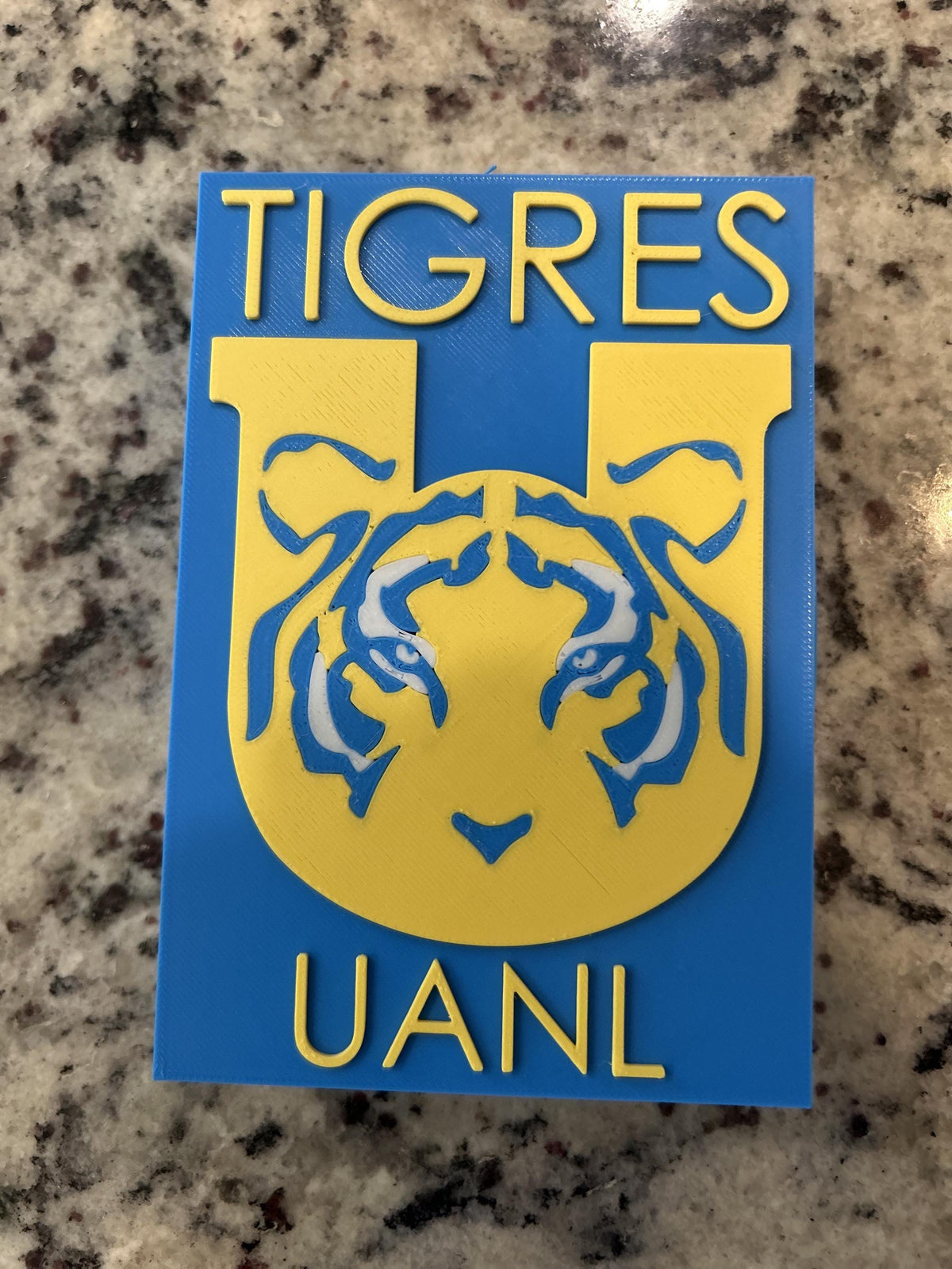 Tigres UANL 3D Decorative Box | Liga MX Soccer Personalized Fan Decor | Made in USA
