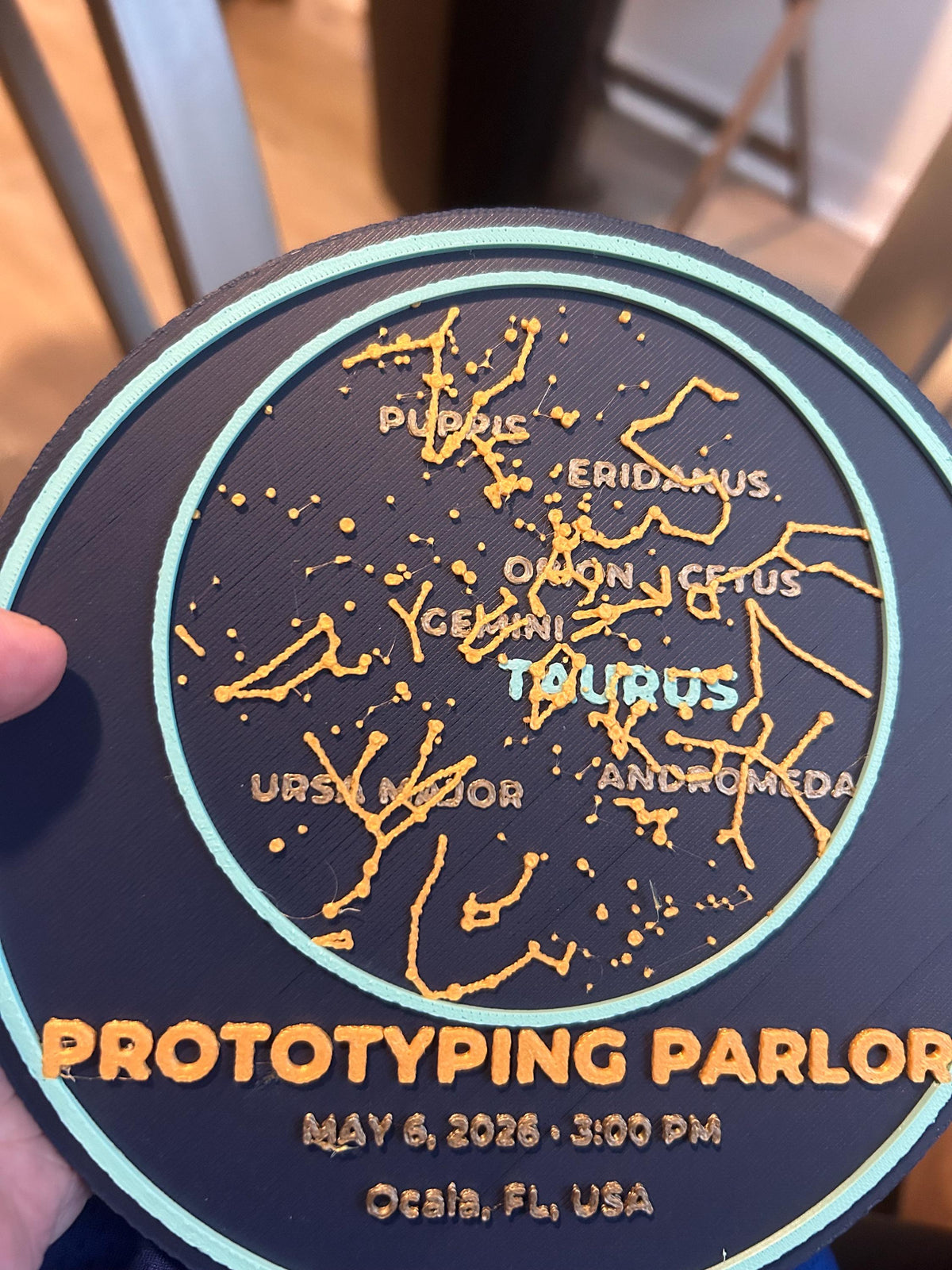 Custom Star Map, 3D Raised-Relief Night Sky Chart, Personalized Anniversary Keepsake