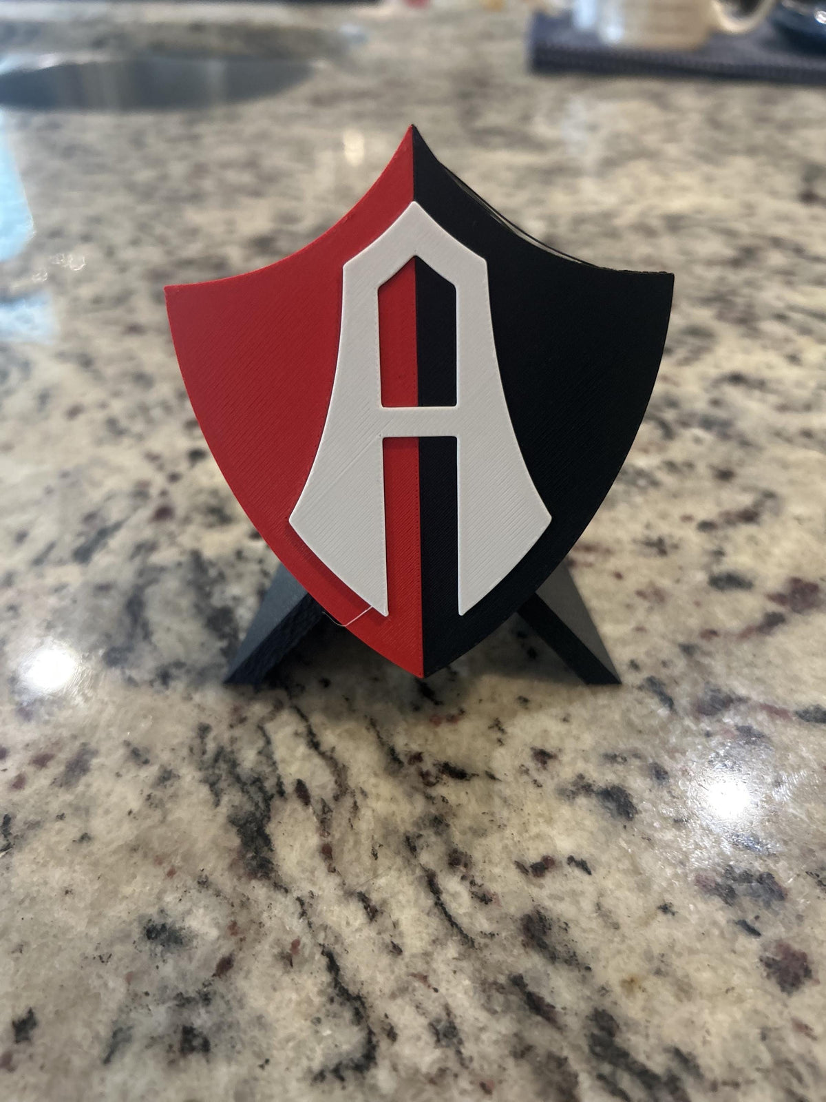 Atlas FC 3D Printed Display Box | Liga MX Rojinegros Fan Decor, Stash Box