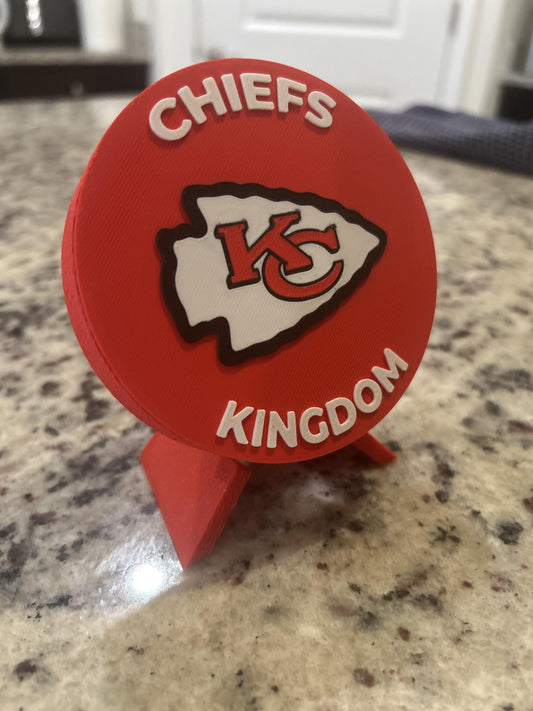 Kansas City Chiefs 3D Printed Medallion Display | Chiefs Kingdom Stash Box