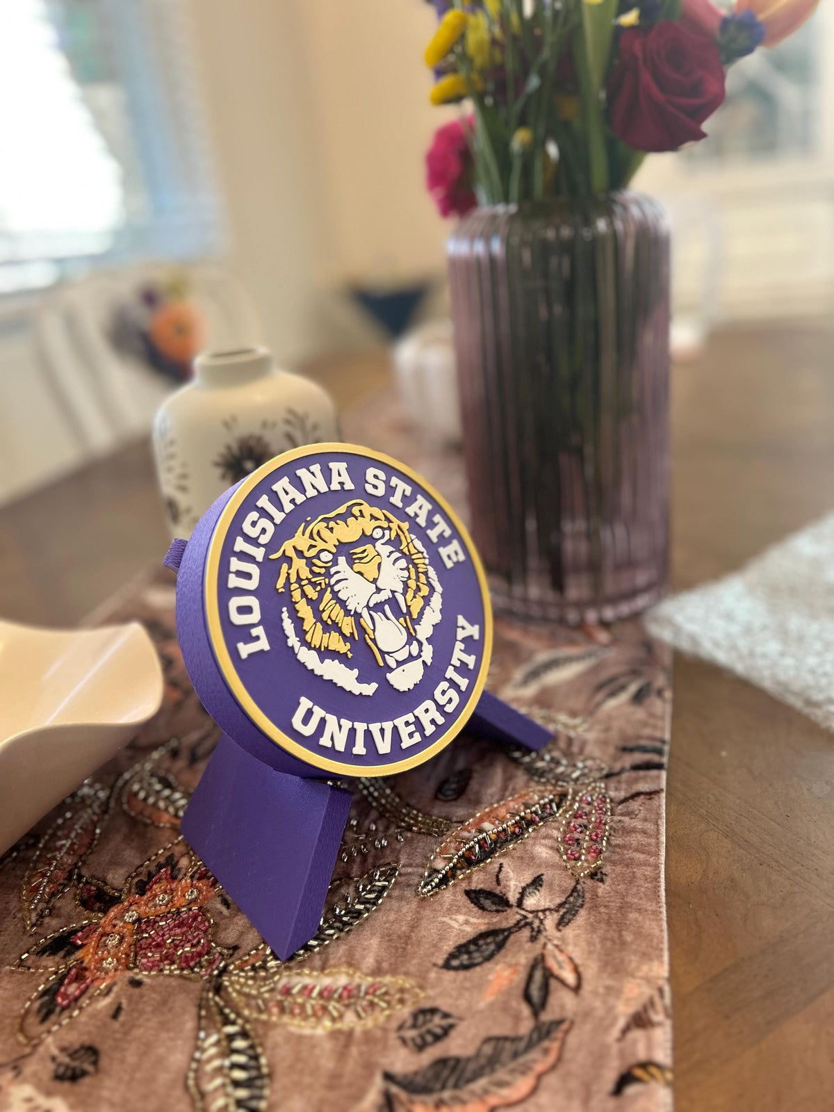 Custom 3D Printed Soccer Team Plaque, Personalized Futbol Crest Display