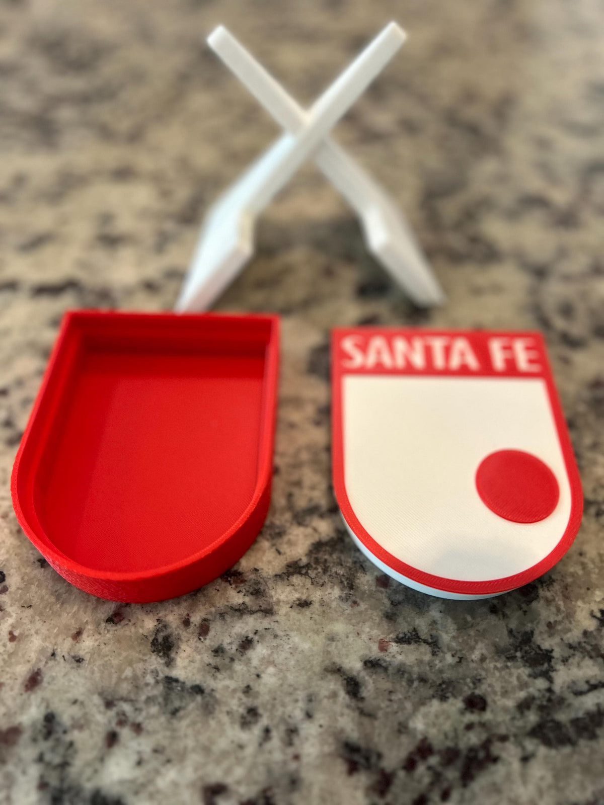 Independiente Santa Fe 3D Crest Display | Stash Box, Desk Decor, Soccer Fan Gift