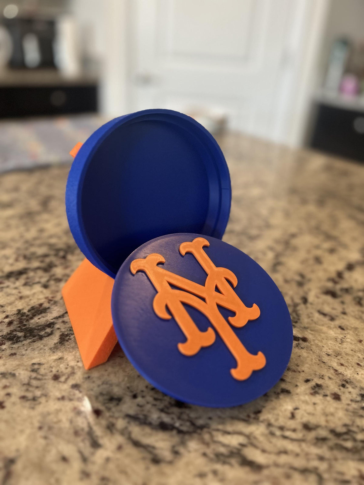 New York Mets 3D Printed Desk Display | Stash Box, Home Plate, Fan Cave Decor