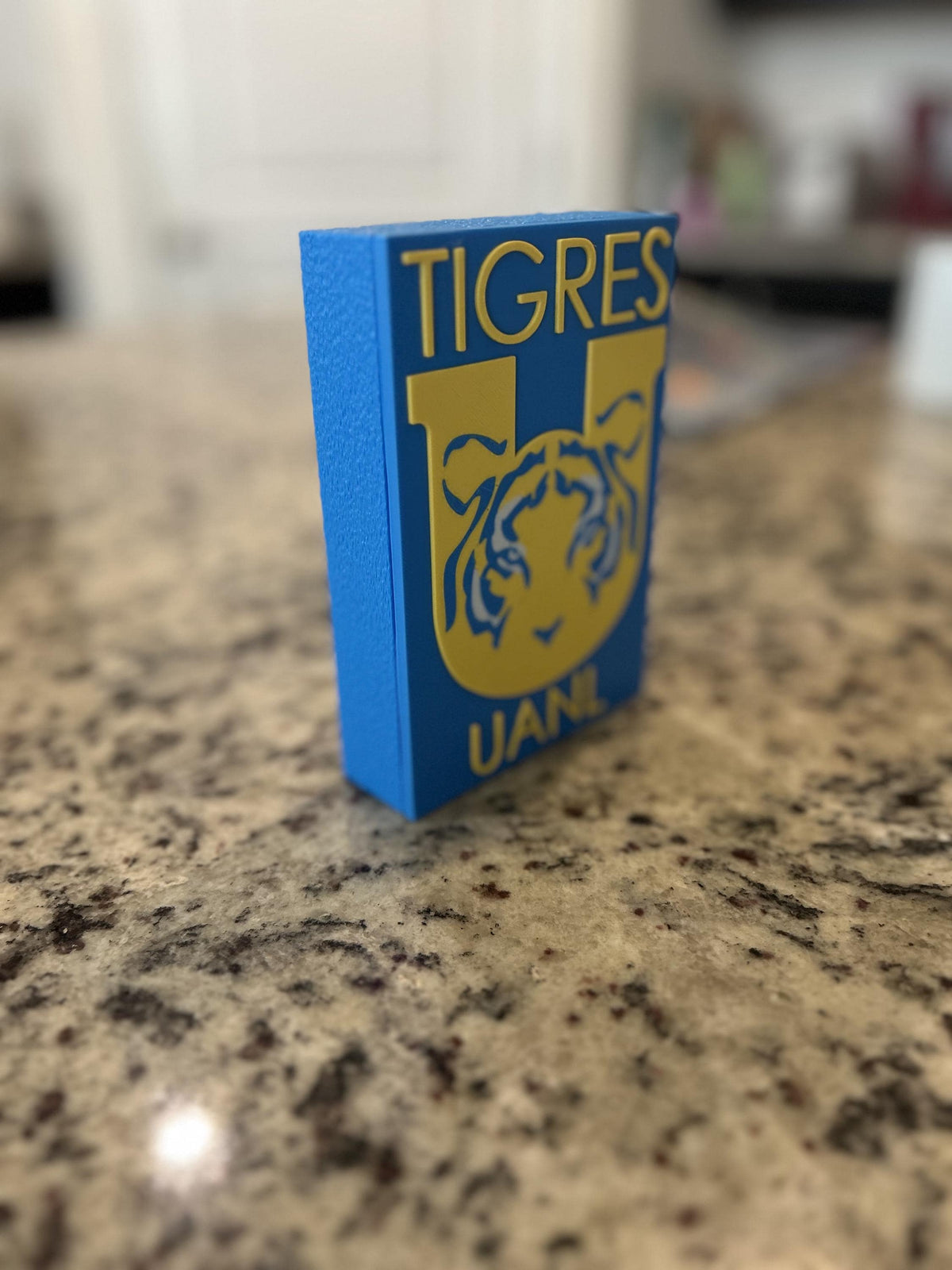 Tigres UANL 3D Decorative Box | Liga MX Soccer Personalized Fan Decor | Made in USA