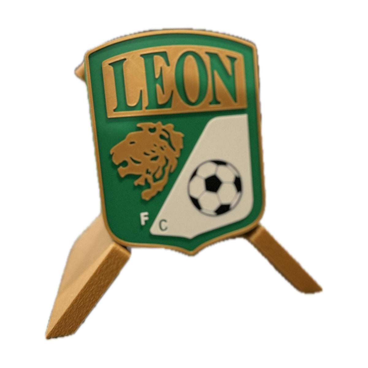 3D Printed Club León Desk Display | Liga MX La Fiera Crest Stash Box