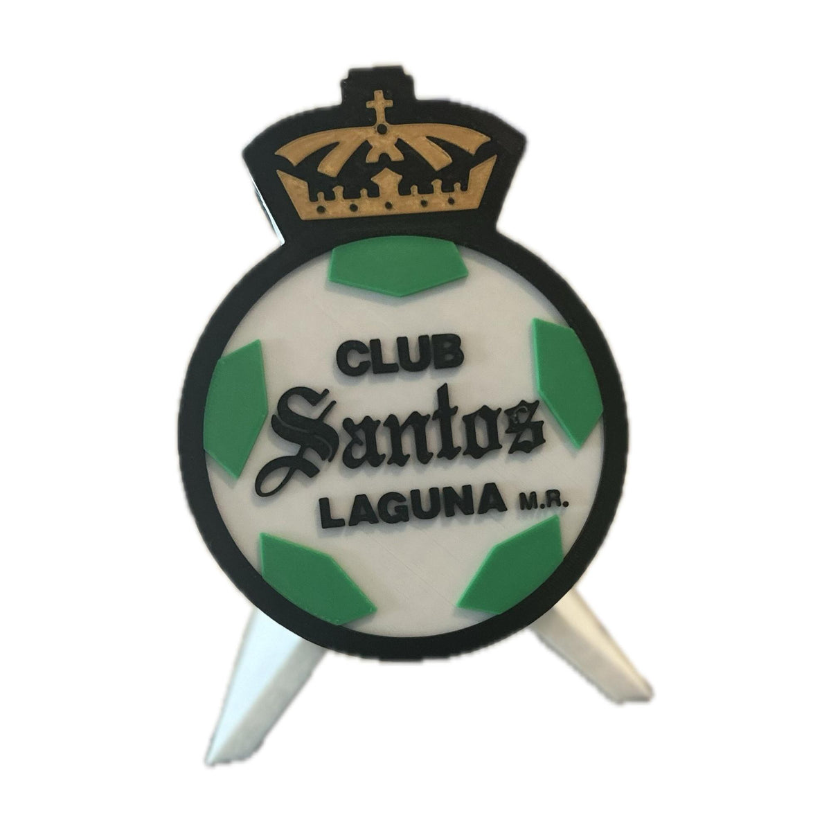 3D Printed Club Santos Laguna Crest Display Box | Liga MX Fan Decor, Stash Box