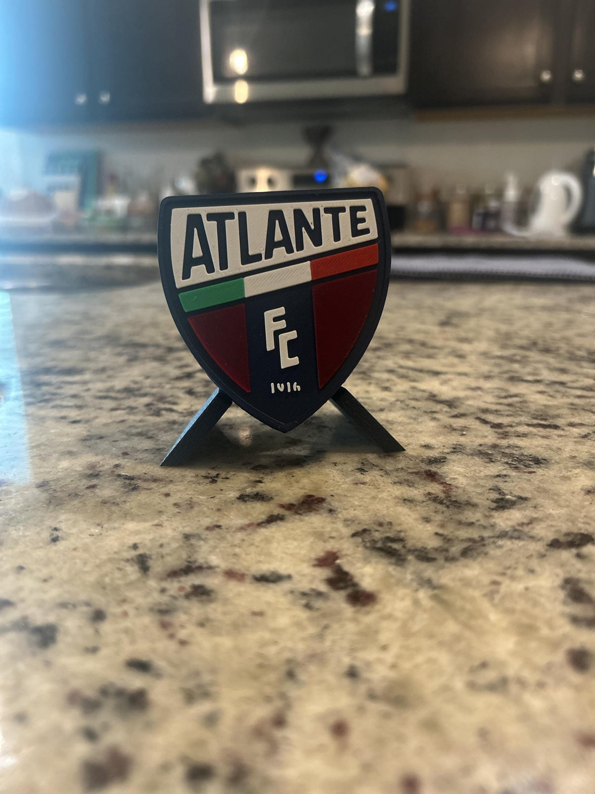 Atlante FC 3D Printed Crest Display | Mexican Soccer Fan Decor, Potros de Hierro Keepsake