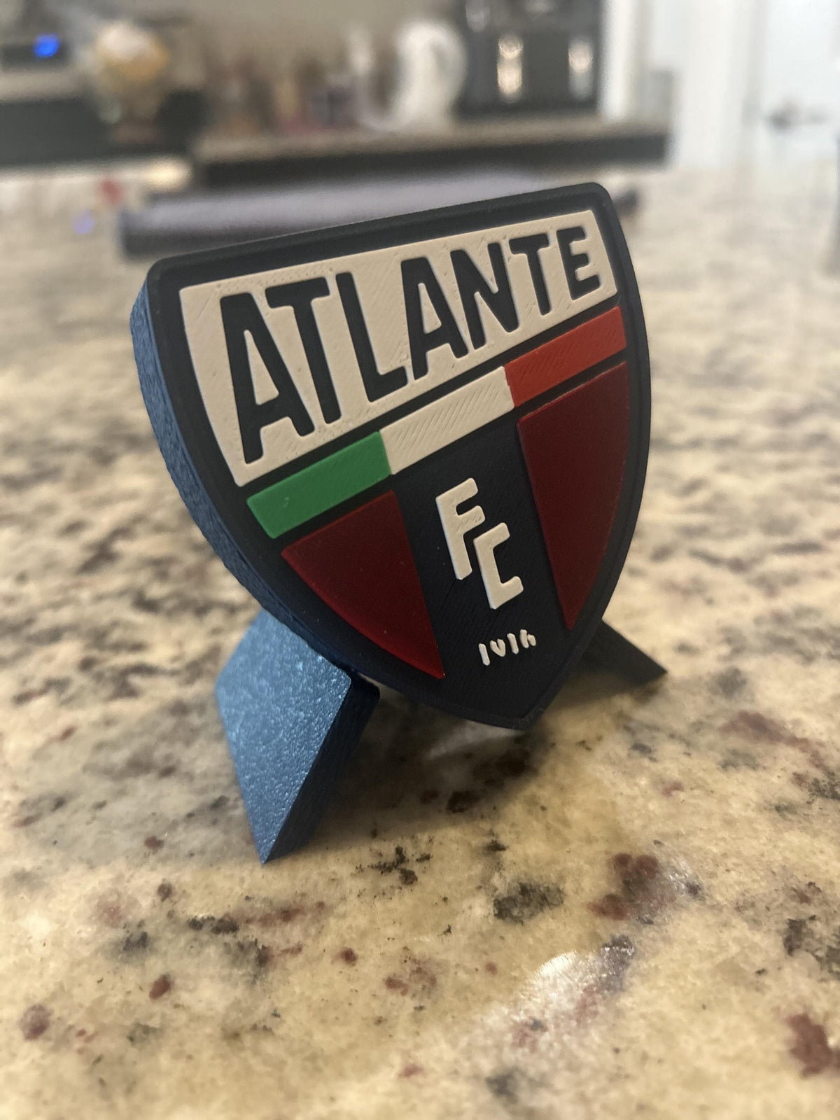 Atlante FC 3D Printed Crest Display | Mexican Soccer Fan Decor, Potros de Hierro Keepsake