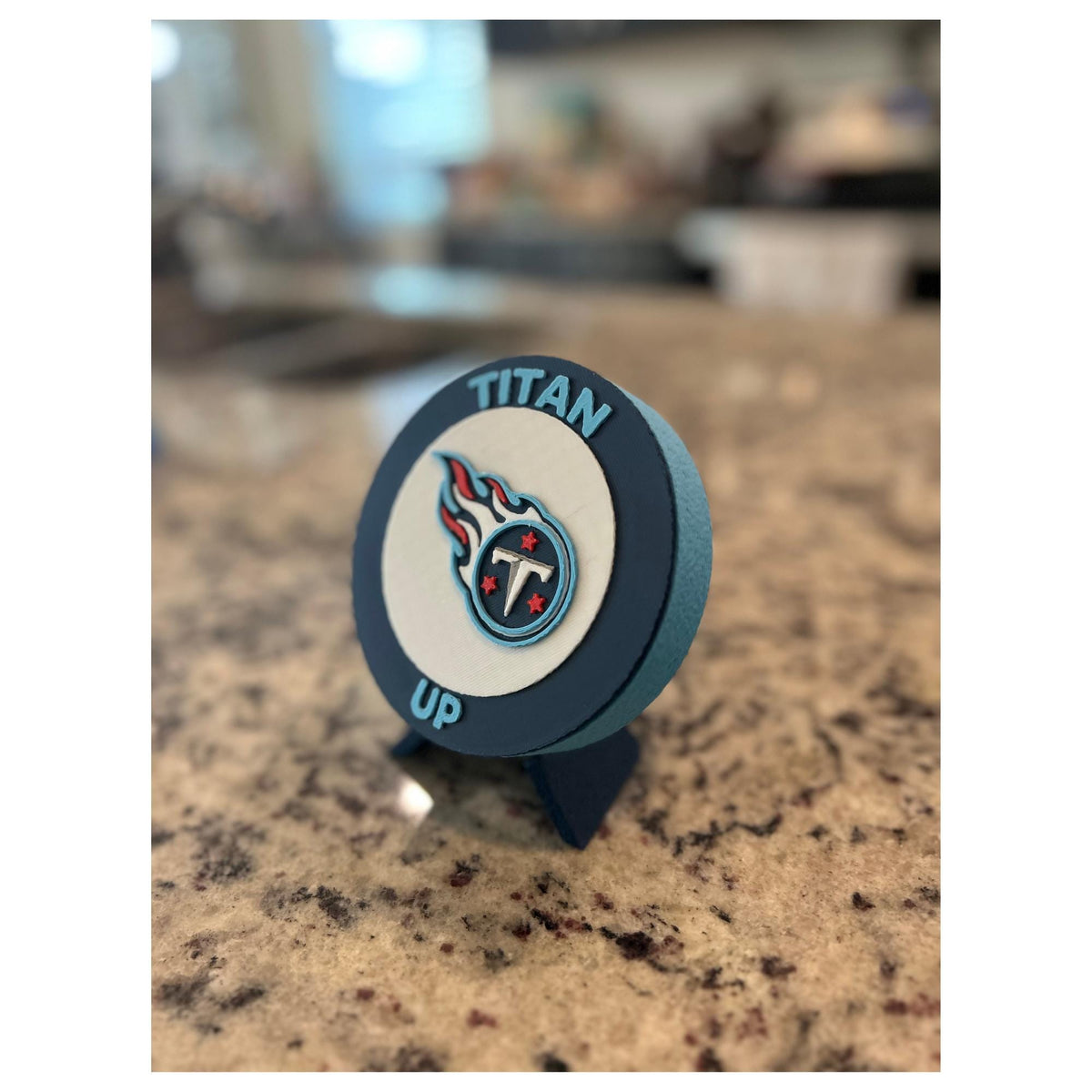 Tennessee Titans 3D Printed Desk Display | Stash Box, NFL Fan Decor