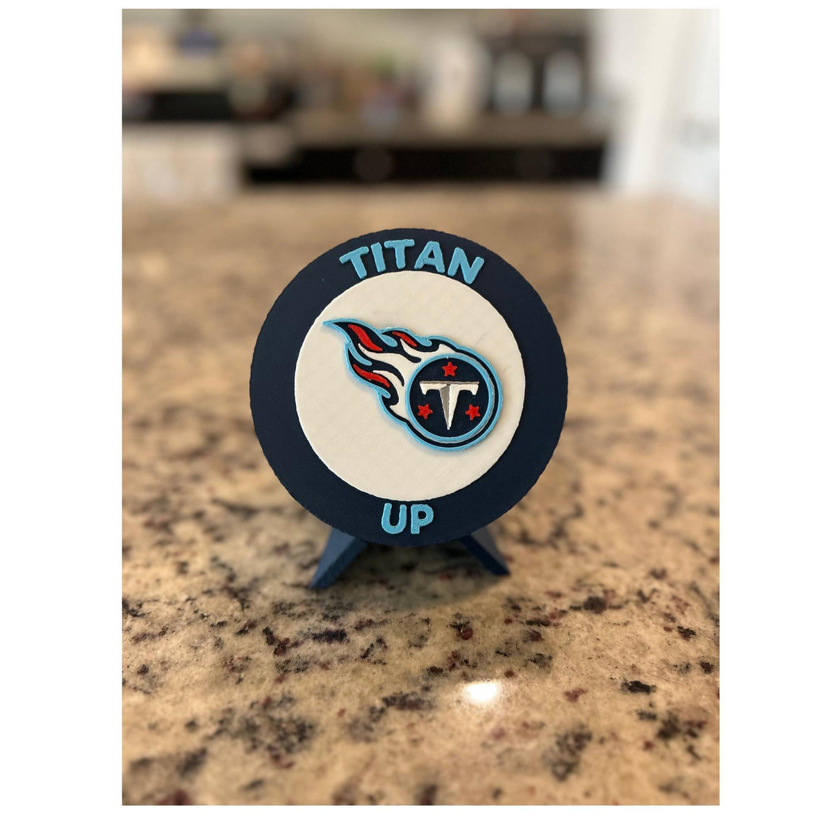 Tennessee Titans 3D Printed Desk Display | Stash Box, NFL Fan Decor