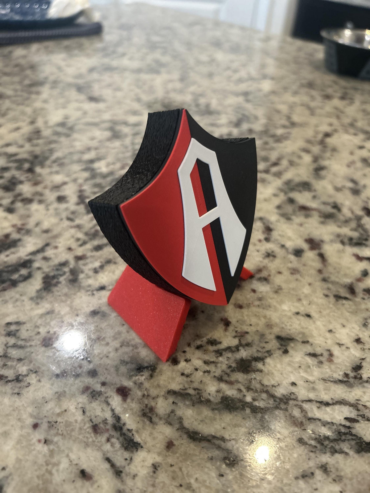 Atlas FC 3D Printed Display Box | Liga MX Rojinegros Fan Decor, Stash Box