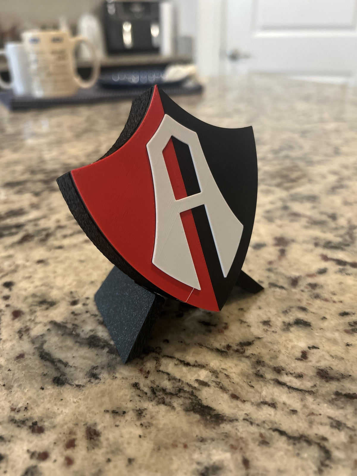 Atlas FC 3D Printed Display Box | Liga MX Rojinegros Fan Decor, Stash Box