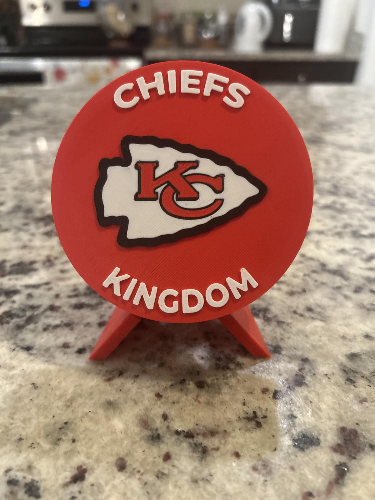 Kansas City Chiefs 3D Printed Medallion Display | Chiefs Kingdom Stash Box