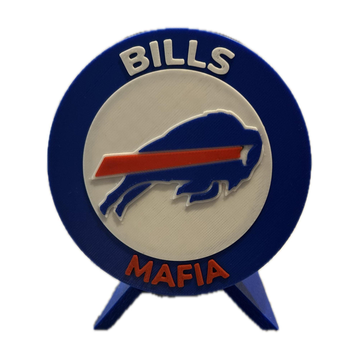 Buffalo Bills Desk Display with Stand | 3D Printed NFL Fan Decor & Keepsake Box | Bills Mafia Gift