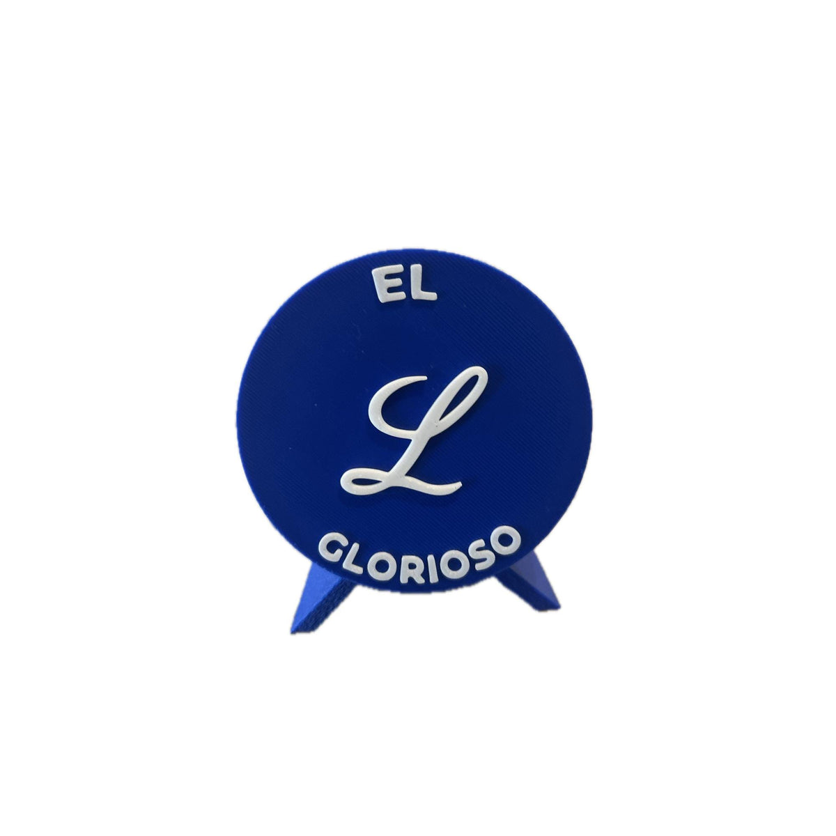 Tigres del Licey 3D printed round display medallion with stand and hidden stash boxfan gift, made in USA
