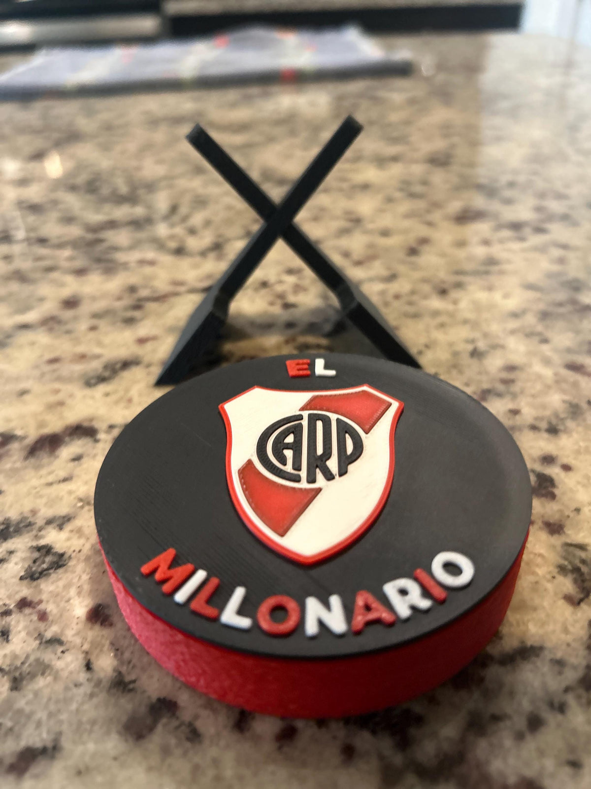 River Plate Personalized 3D Printed Medallion Stash Box | Soccer Futbol Fan Decor, Keepsake Gift
