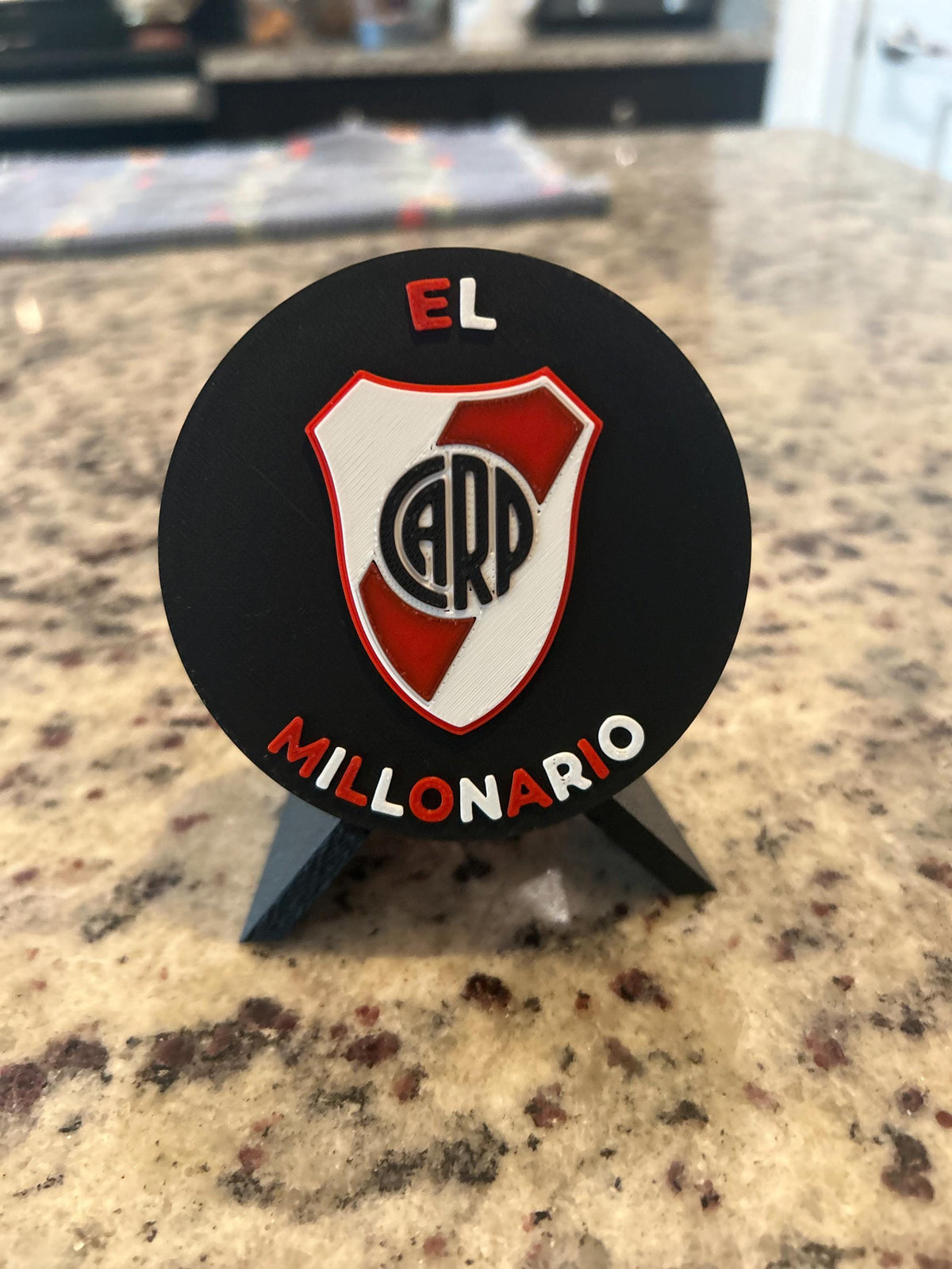 River Plate Personalized 3D Printed Medallion Stash Box | Soccer Futbol Fan Decor, Keepsake Gift