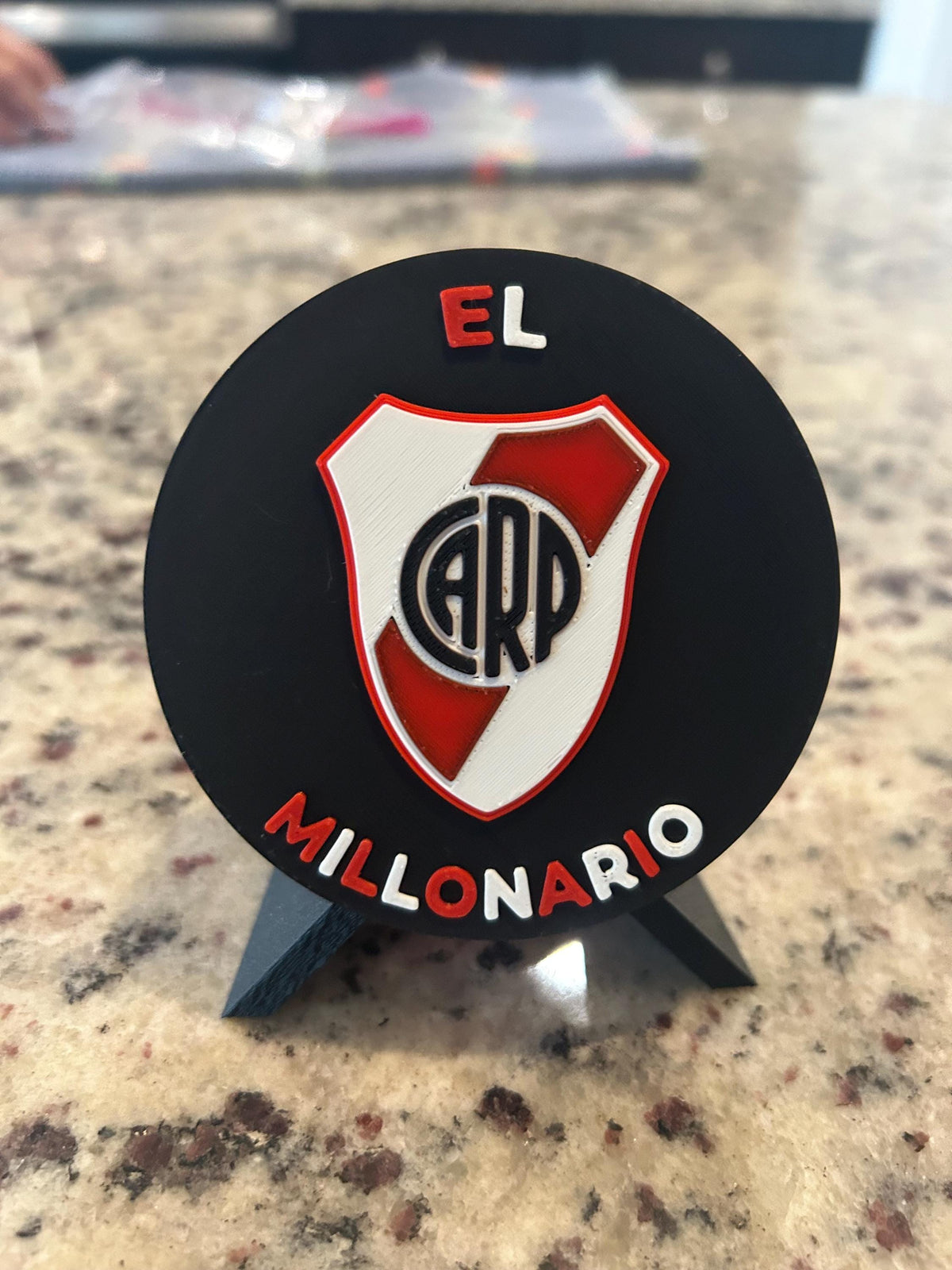 River Plate Personalized 3D Printed Medallion Stash Box | Soccer Futbol Fan Decor, Keepsake Gift