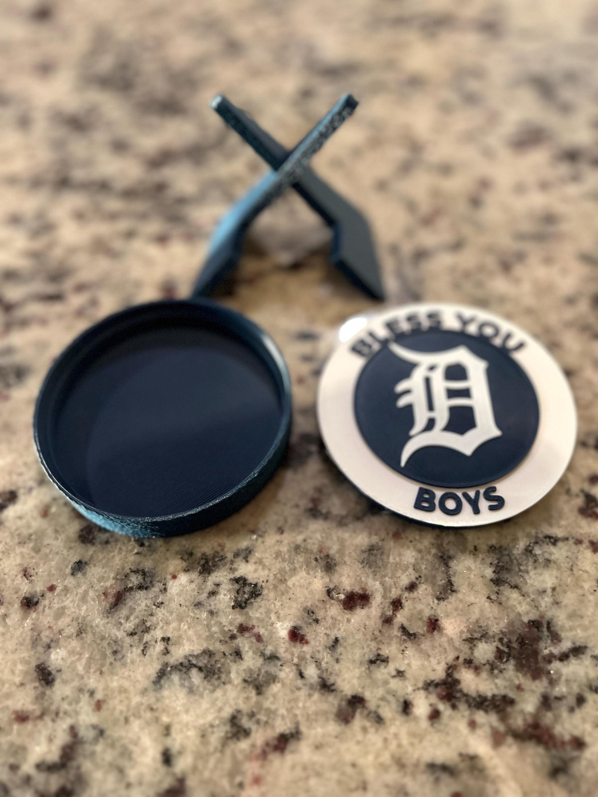 Detroit Tigers 3D Printed Medallion Stash Box | Desk Display Decor