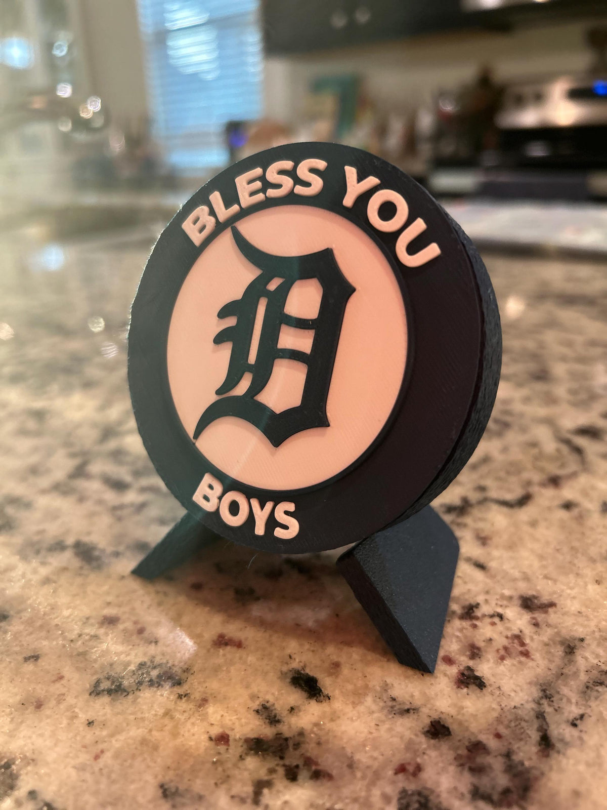 Detroit Tigers 3D Printed Medallion Stash Box | Desk Display Decor