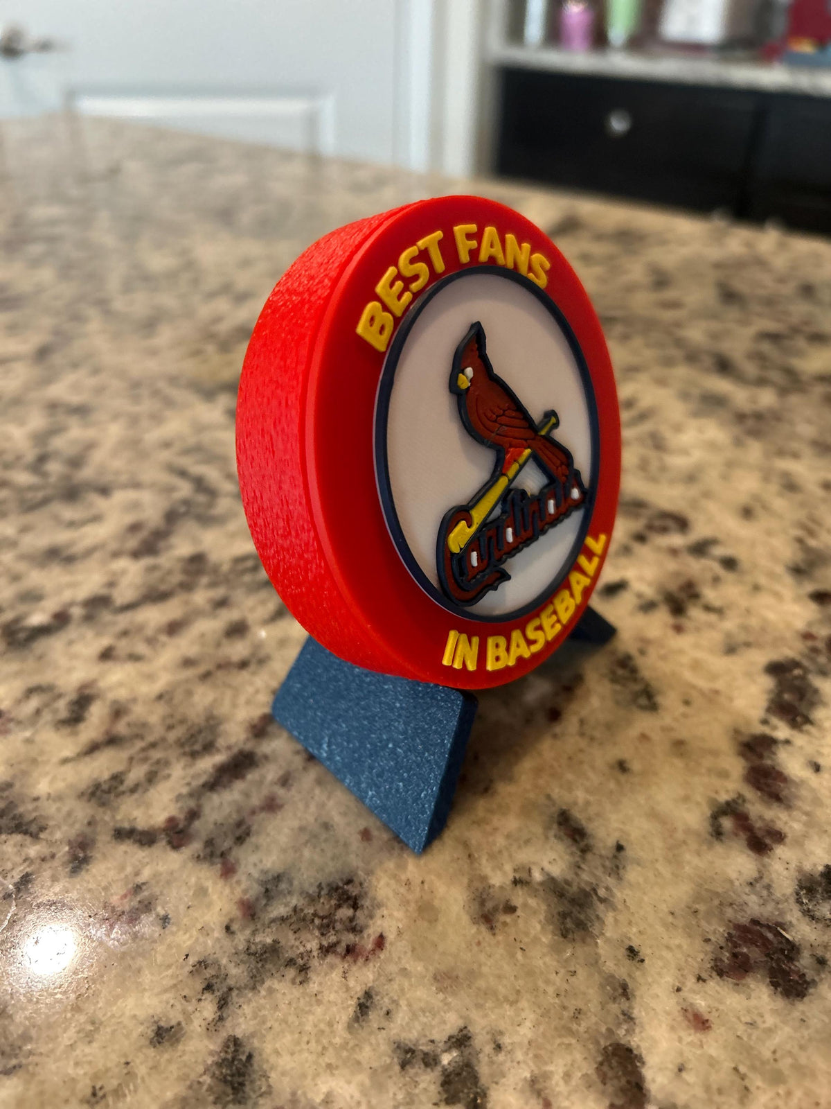3D Printed St. Louis Cardinals Desk Display | MLB Fan Keepsake Stash Box (Personalized)