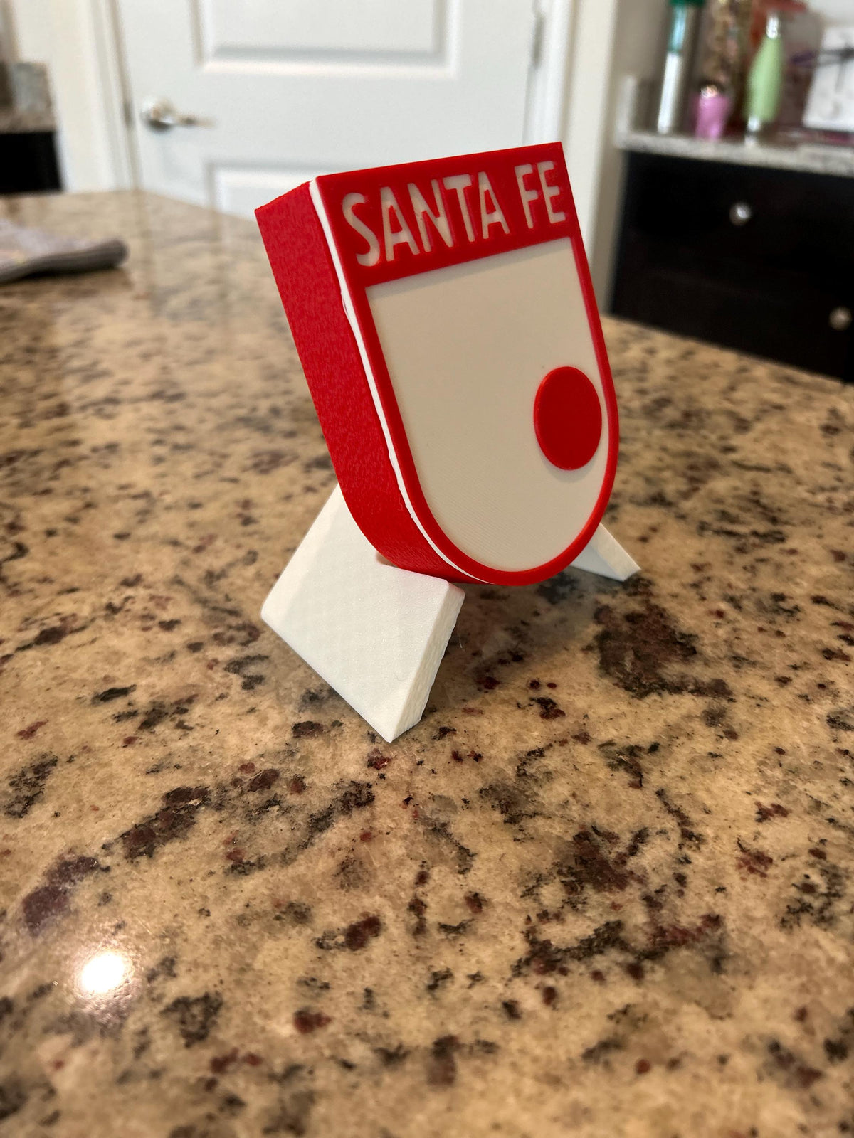 Independiente Santa Fe 3D Crest Display | Stash Box, Desk Decor, Soccer Fan Gift