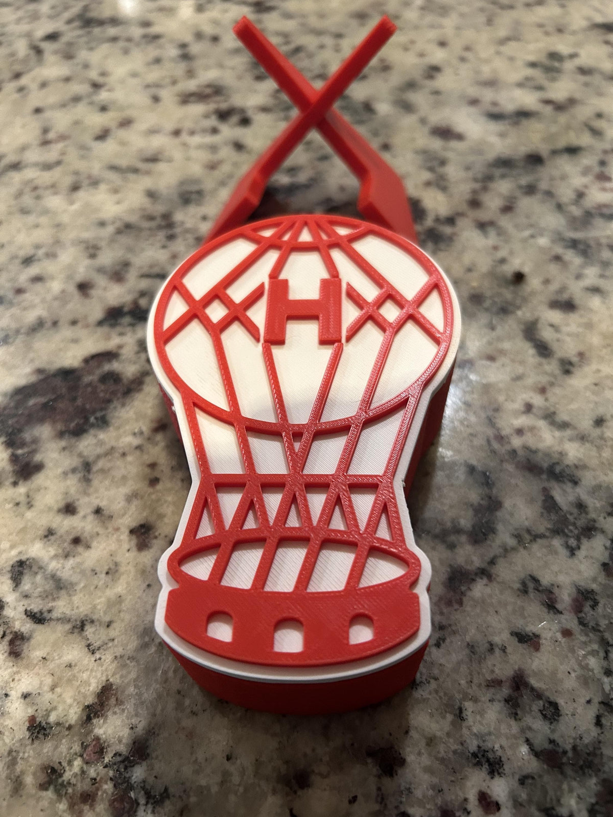 Club Atletico Huracan 3D printed escudo globo display with stand and hidden stash boxEl Globo Argentine soccer fan gift, made in USA