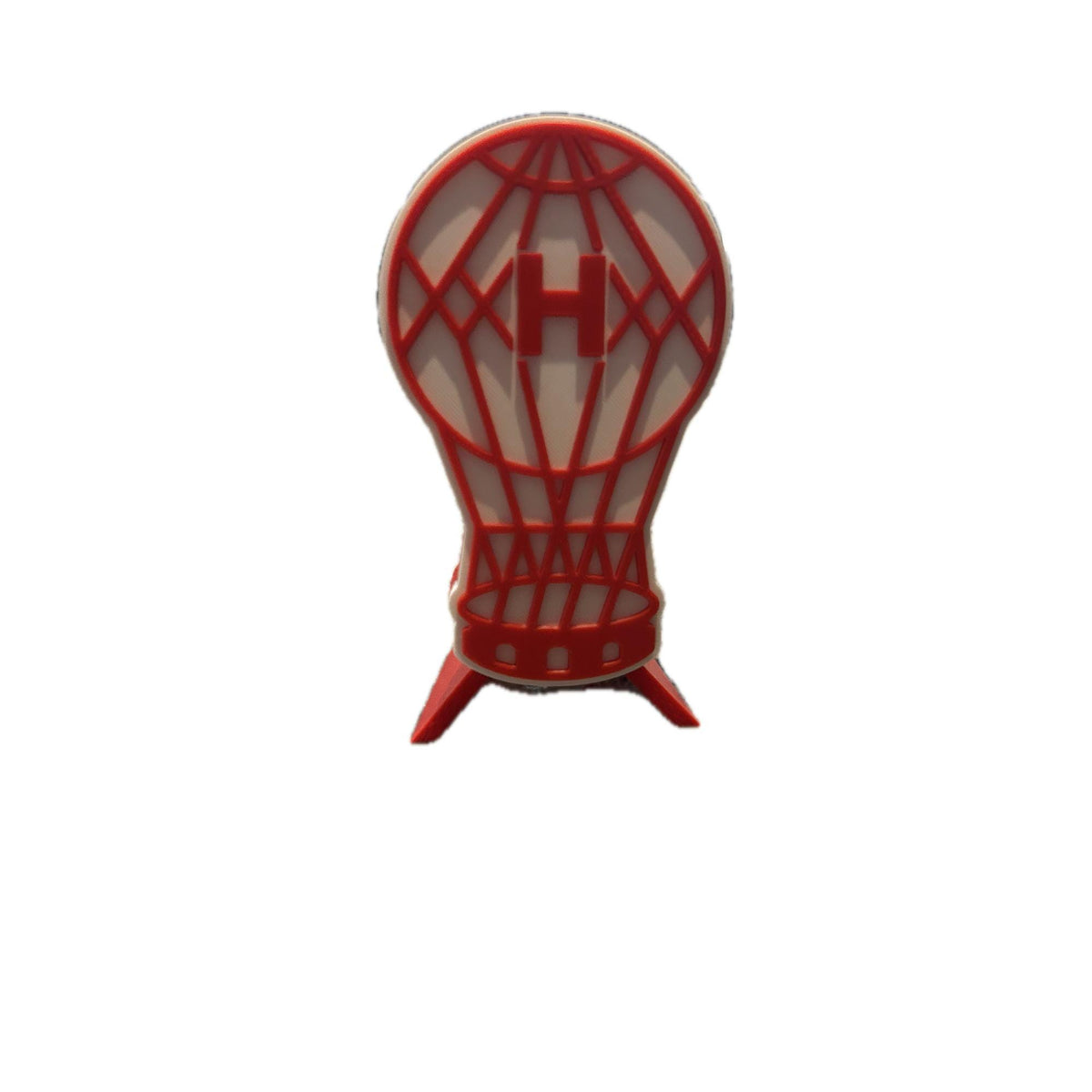 Club Atletico Huracan 3D printed escudo globo display with stand and hidden stash boxEl Globo Argentine soccer fan gift, made in USA